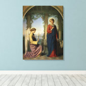 The Angelic Salutation, of The Annunciation, 1860 Canvas Afdruk (Insitu (Houten vloer))