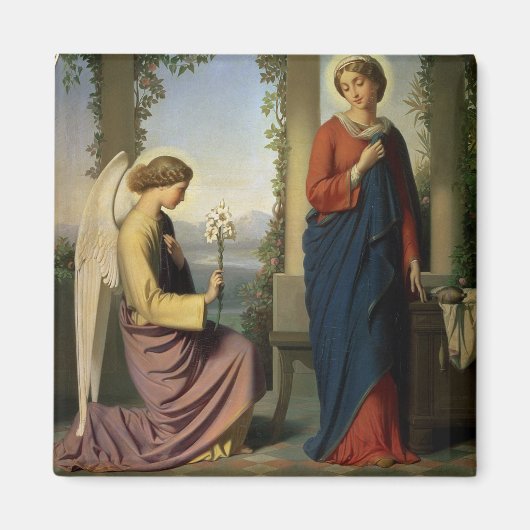 The Angelic Salutation, of The Annunciation, 1860 Magneet (Voorkant)
