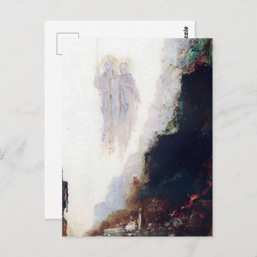 "The Angels of Sodom" van Gustave Moreau Briefkaart (Voorkant / Achterkant)