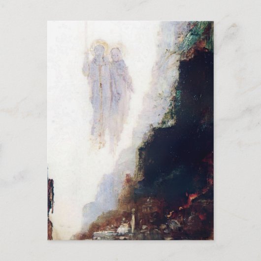 "The Angels of Sodom" van Gustave Moreau Briefkaart (Voorkant)
