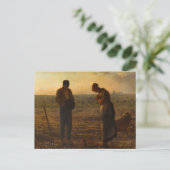 The Angelus, 1857-1859 by Jean-Francois Millet Briefkaart (Staand voorkant)