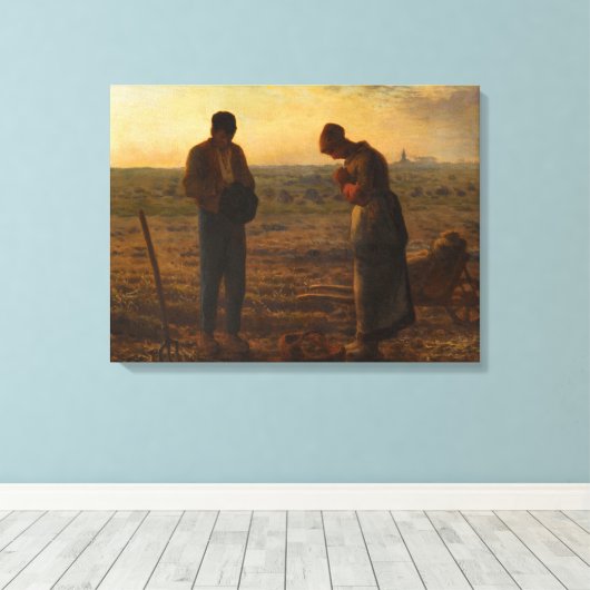 The Angelus, 1857-1859, ingediend door Jean-Franco Canvas Afdruk (Insitu (Houten vloer))