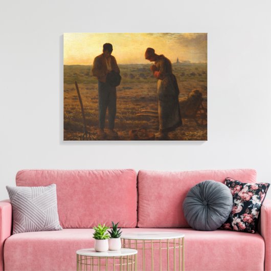 The Angelus, 1857-1859, ingediend door Jean-Franco Canvas Afdruk (Insitu (Woonkamer))