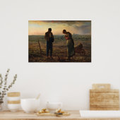 The Angelus by Jean-Francois Millet Poster (Keuken)