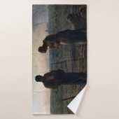 The Angelus, Jean-Francois Millet, 1857-1859 Badhanddoek (Badhanddoek)