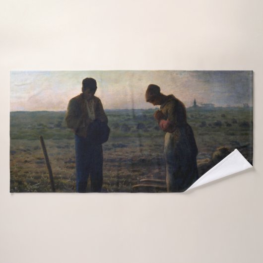 The Angelus, Jean-Francois Millet, 1857-1859 Badhanddoek (Badhanddoek)