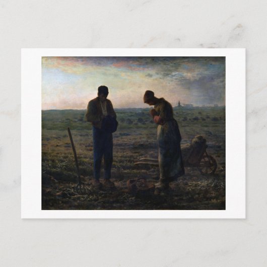 The Angelus, Jean-Francois Millet, 1857-1859 Briefkaart (Voorkant)
