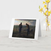 The Angelus, Jean-Francois Millet, 1857-1859 Kaart (Gele Bloem)