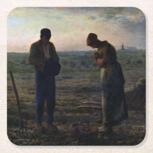 The Angelus, Jean-Francois Millet, 1857-1859 Kartonnen Onderzetters