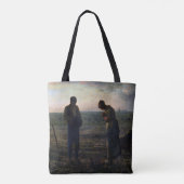 The Angelus, Jean-Francois Millet, 1857-1859 Tote Bag (Achterkant)