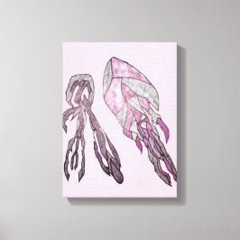 The Angled Veil  Abstract Texture Art Canvas Afdruk