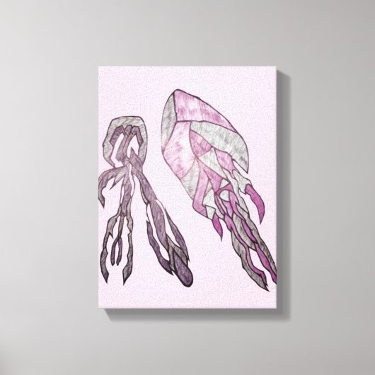 The Angled Veil  Abstract Texture Art Canvas Afdruk (Voorkant)