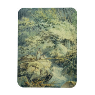 The Angler, 1794 (m/c boven grafiet op papier) Magneet