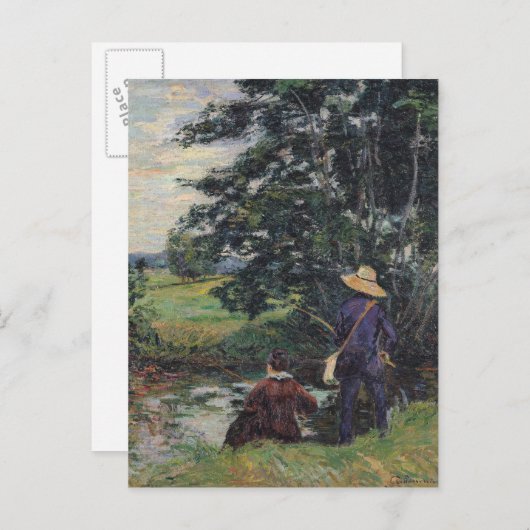 The Anglers, c.1885 Briefkaart (Voorkant / Achterkant)