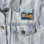 The anglers, c.1908-09 (olie op canvas) vierkante button 5,1 cm (In situ)