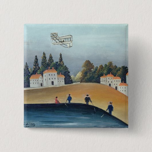 The anglers, c.1908-09 (olie op canvas) vierkante button 5,1 cm (Voorkant)