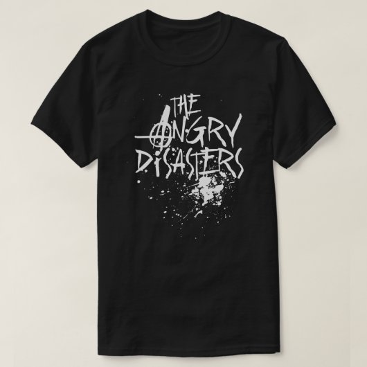 The Angry Disasters Black T-shirt (Design voorkant)