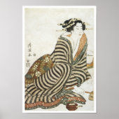 The Angry Drinker, Kiyomitsu II, 1830 Poster (Voorkant)