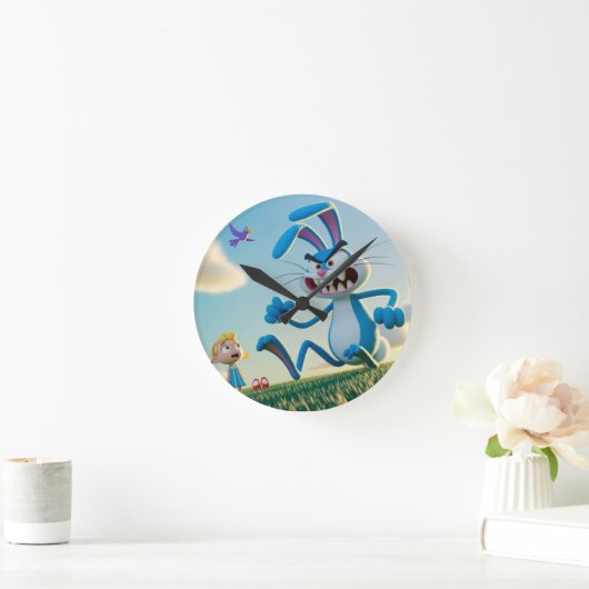 The angry rabbit ronde klok (Huis)