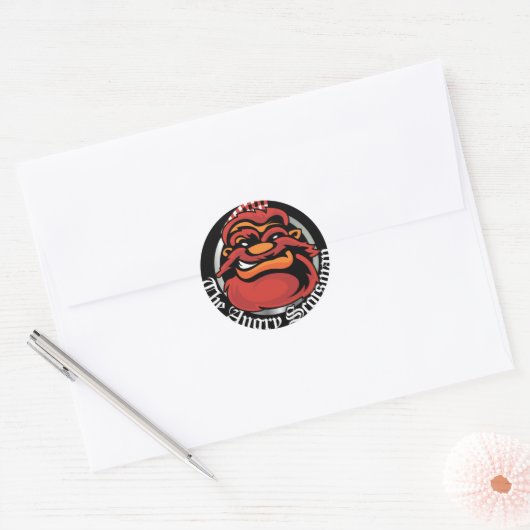 The Angry Scotsman Ronde Sticker (Envelop)