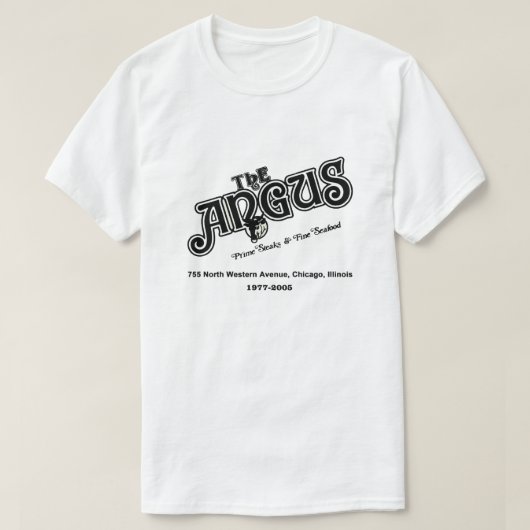 The Angus Restaurant, Chicago, IL T-shirt (Design voorkant)