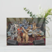 The Animals Band Dierlijke muzikanten Optreden Bedankkaart (Staand voorkant)