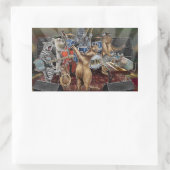 The Animals Band Dierlijke muzikanten Optreden Rechthoekige Sticker (Tas)