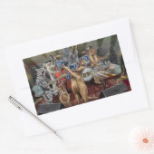 The Animals Band Dierlijke muzikanten Optreden Rechthoekige Sticker (Envelop)