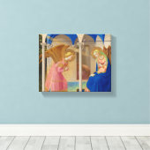 The Annunciation, 1426, van Fra Angelico Canvas Afdruk (Insitu (Houten vloer))