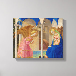 The Annunciation, 1426, van Fra Angelico Canvas Afdruk