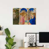 The Annunciation, 1426, van Fra Angelico Poster (Thuiskantoor)