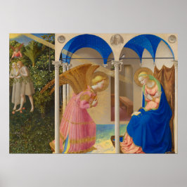 The Annunciation, 1426, van Fra Angelico Poster