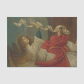 The Annunciation Angel by Gaudenzio Ferrari Tissuepapier (Voorkant)