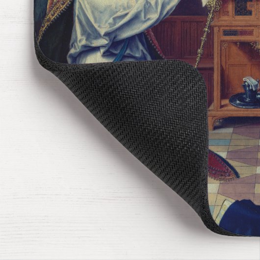 The Annunciation by Joos van Cleve:  Muismat (Hoek)