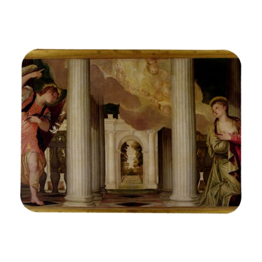 The Annunciation, c.1551-53 (olie op canvas) Magneet (Horizontaal)