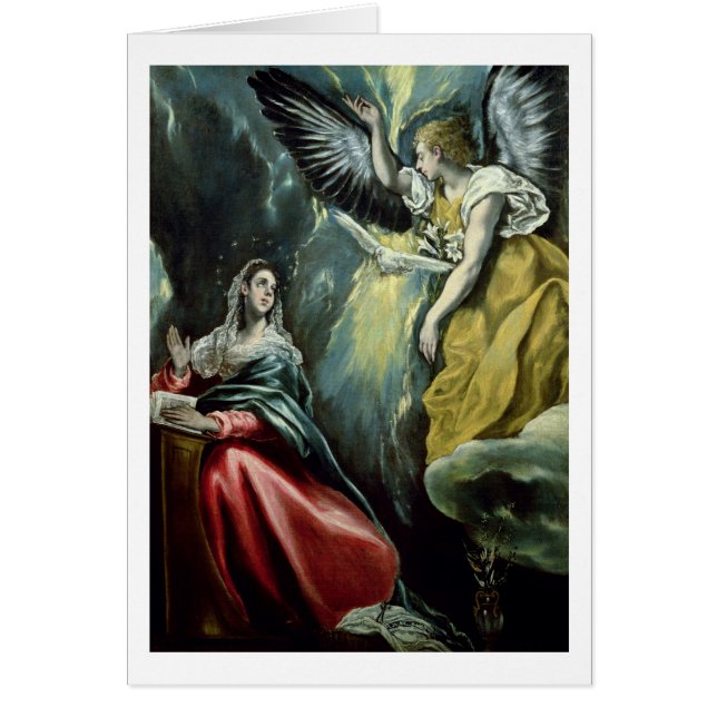 The Annunciation, c.1575 (olie op canvas) (Voorkant)