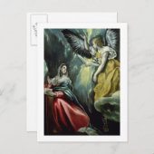 The Annunciation, c.1575 (olie op canvas) Briefkaart (Voorkant / Achterkant)