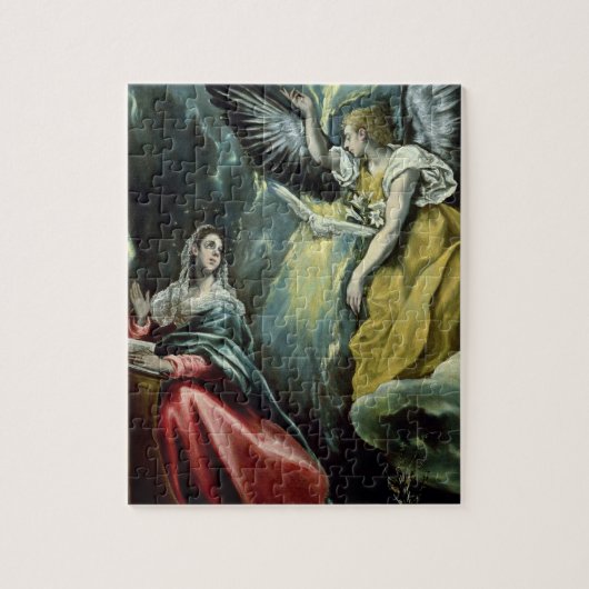 The Annunciation, c.1575 (olie op canvas) Legpuzzel (Verticaal)