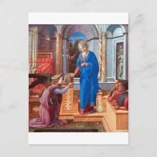 The Annunciation, Filippo Lippi, 1440 Briefkaart