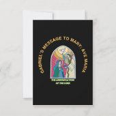 The Annunciation of the Lord Bedankkaart (Achterkant)