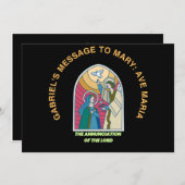 The Annunciation of the Lord Feestdagenkaart (Voorkant / Achterkant)