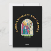 The Annunciation of the Lord Feestdagenkaart (Achterkant)