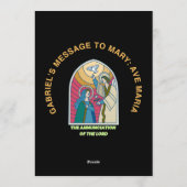 The Annunciation of the Lord Kaart (Achterkant)