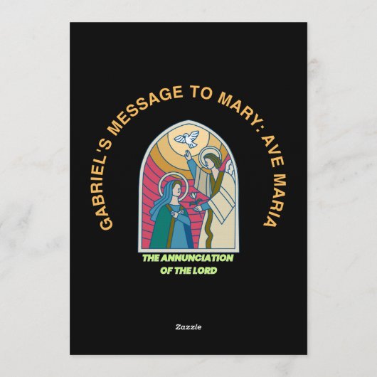 The Annunciation of the Lord Kaart (Achterkant)