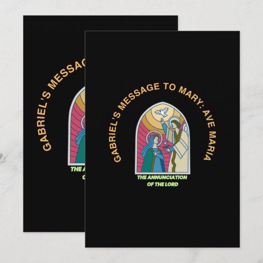 The Annunciation of the Lord Kaart (Voorkant / Achterkant)