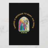 The Annunciation of the Lord Kaart (Voorkant)