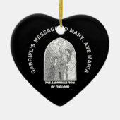 The Annunciation of the Lord Keramisch Ornament (Voorkant)