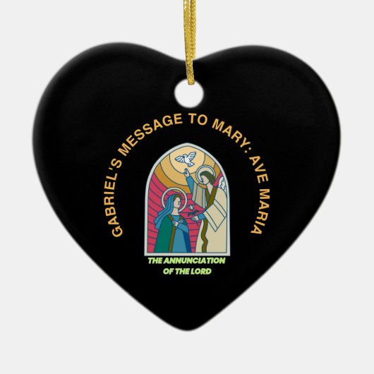 The Annunciation of the Lord Keramisch Ornament (Voorkant)