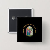 The Annunciation of the Lord Vierkante Button 5,1 Cm (Voorkant /achterkant)