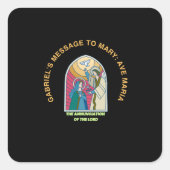 The Annunciation of the Lord Vierkante Sticker (Voorkant)